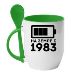 Чашка с ложкой 1983 - PrintSalon