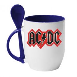 Чашка с ложкой AC/DC Vintage - PrintSalon