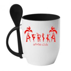 Чашка з ложкою Africa Club - PrintSalon