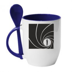 Чашка з ложкою агент 007 - PrintSalon
