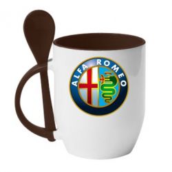 Чашка с ложкой ALFA ROMEO - PrintSalon