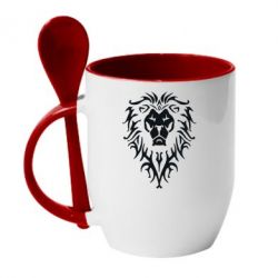 Чашка с ложкой Альянс - PrintSalon