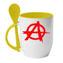 Чашка с ложкой Anarchy - PrintSalon