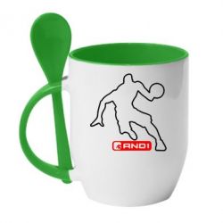 Чашка з ложкою And1 - PrintSalon