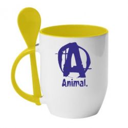 Чашка з ложкою Animal
