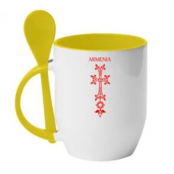 Чашка с ложкой Armenia - PrintSalon