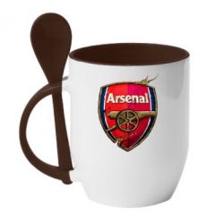 Чашка з ложкою Arsenal Art Logo - PrintSalon