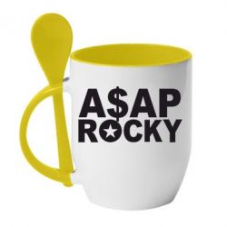 Чашка с ложкой ASAP ROCKY - PrintSalon