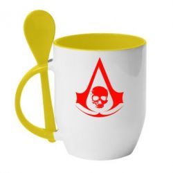 Чашка с ложкой Assassin's Creed Misfit - PrintSalon
