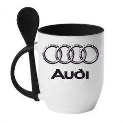 Чашка з ложкою Audi Малого - PrintSalon