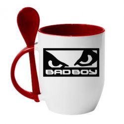 Чашка с ложкой Bad Boy - PrintSalon