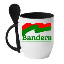 Чашка с ложкой Bandera - PrintSalon