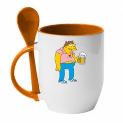 Чашка с ложкой Барни Гамбл - PrintSalon