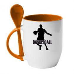 Чашка з ложкою Basketball - PrintSalon