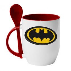 Чашка з ложкою Batman 3D - PrintSalon
