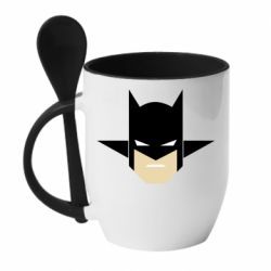 Чашка з ложкою Batman "Minimalism" - PrintSalon