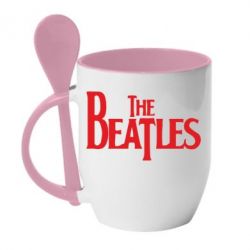 Чашка с ложкой Beatles - PrintSalon