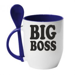 Чашка с ложкой Big Boss - PrintSalon