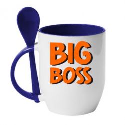 Чашка с ложкой Big Boss - PrintSalon
