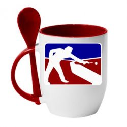 Чашка с ложкой Бильярд