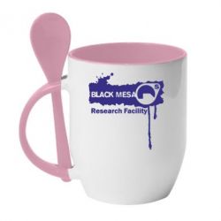 Чашка з ложкою Black Mesa - PrintSalon