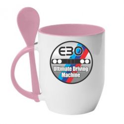 Чашка з ложкою BMW E30 Ultimate Driving Machine - PrintSalon