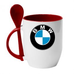 Чашка с ложкой BMW Small - PrintSalon