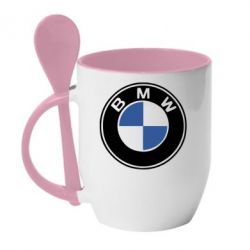 Чашка с ложкой BMW - PrintSalon