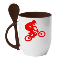 Чашка з ложкою BMX Extreme - PrintSalon