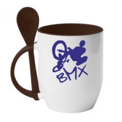 Чашка с ложкой BMX - PrintSalon