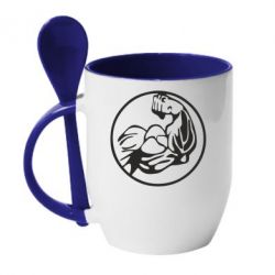 Чашка з ложкою Бодібілдинг