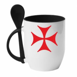 Чашка с ложкой Болнисский крест - PrintSalon