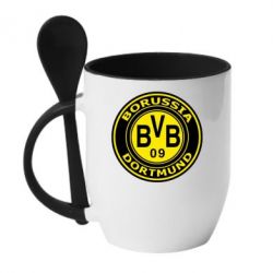 Чашка с ложкой Borussia Dortmund - PrintSalon