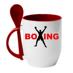 Чашка с ложкой BoXing X - PrintSalon