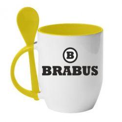 Чашка с ложкой Brabus - PrintSalon