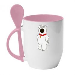 Чашка з ложкою Брайан Гріффін - PrintSalon