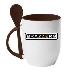 Чашка с ложкой Brazzers - PrintSalon
