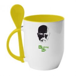 Чашка с ложкой Breaking Bad  (Во все тяжкие) - PrintSalon