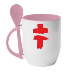 Чашка з ложкою Brutto - PrintSalon