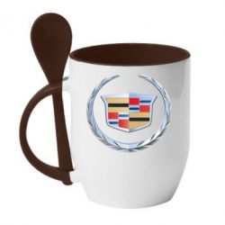 Чашка с ложкой Cadillac - PrintSalon