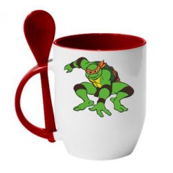 Чашка з ложкою Черепашки-ніндзя - PrintSalon