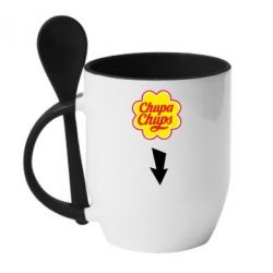 Чашка с ложкой Chupa Chups - PrintSalon