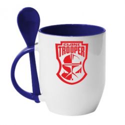 Чашка з ложкою Clone Trooper - PrintSalon