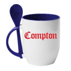 Чашка с ложкой Compton - PrintSalon