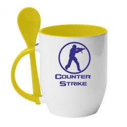 Чашка с ложкой Counter Strike - PrintSalon