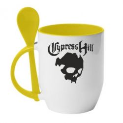 Чашка з ложкою Cypres hill Vintage - PrintSalon