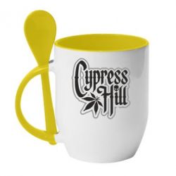 Чашка с ложкой Cypress Hill Logo - PrintSalon