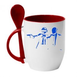 Чашка с ложкой Daft Punk group