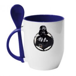 Чашка с ложкой Дарт Вейдер Арт - PrintSalon