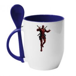 Чашка з ложкою Deadpool - PrintSalon